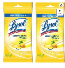 Lysol Disinfecting Wipes, To-Go Pack