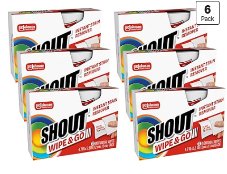 Shout Wipe and Go Stain Remover Wipes